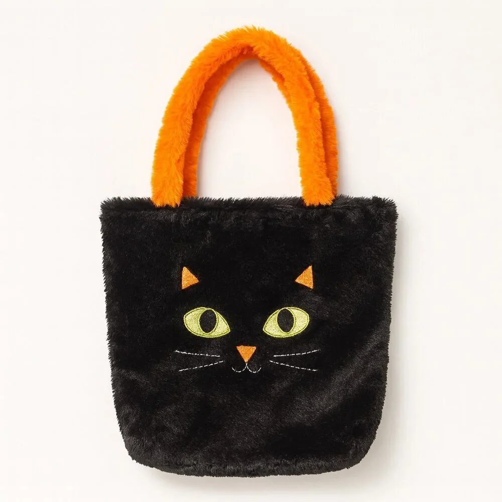 Tom's Toy Int'l Ltd. Black Cat Feline Animal Pet Treat Goodie Party Bag Tote